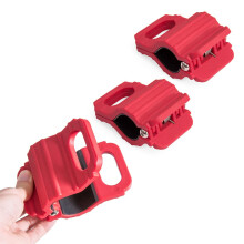 MOTO4U Abrazadera de amarre para motocicletas/ATV/UTV/Jet Ski/Snowmobile en rojo