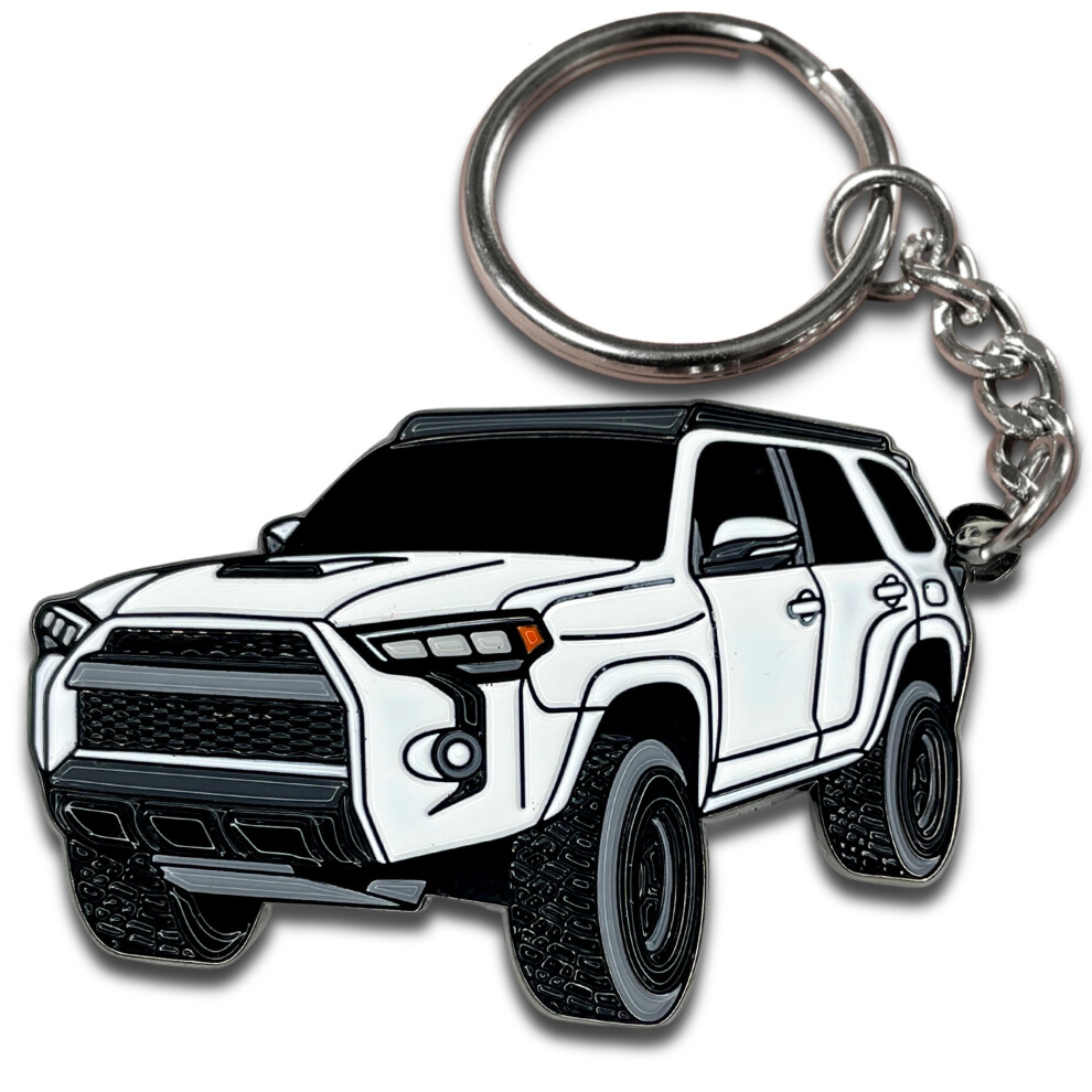 Four Wheel Beast 4Runner Accessories Keychain 4 Runner Key Chain Key Fob Cover 3Rd 4Th 5Th Gen Mods Car Accessories Trd 4 Runner White 650311353311