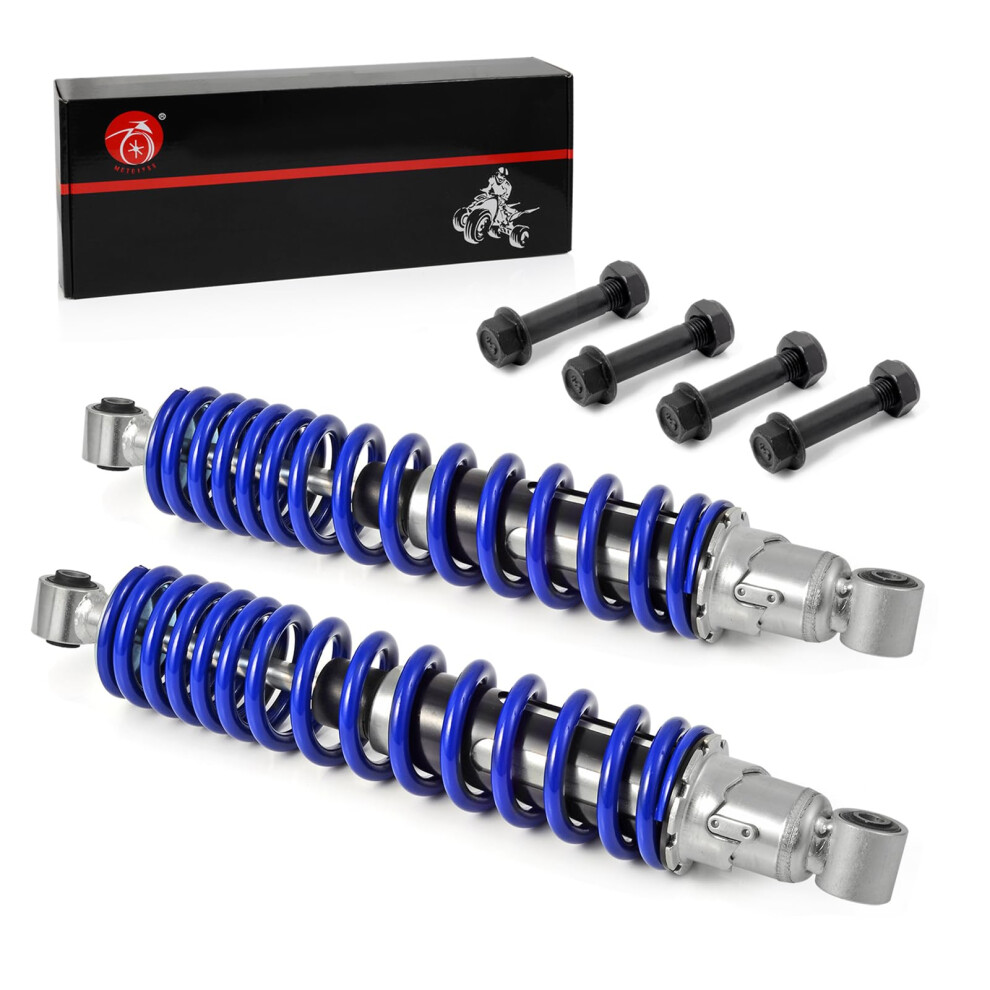 Banshee 350 Front Shocks Absorber Spring & Bolt Lock Nut Compatible With Yamaha Yfz350 19872006 Blue 733998795756