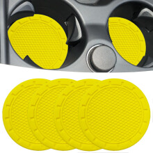 Auto Bekerhouder Coaster 4 Pack 2,75 Inch Diameter PVC Antislip Universele Insert Coaster Duurzaam Geschikt voor de meeste auto-interieur Auto-access