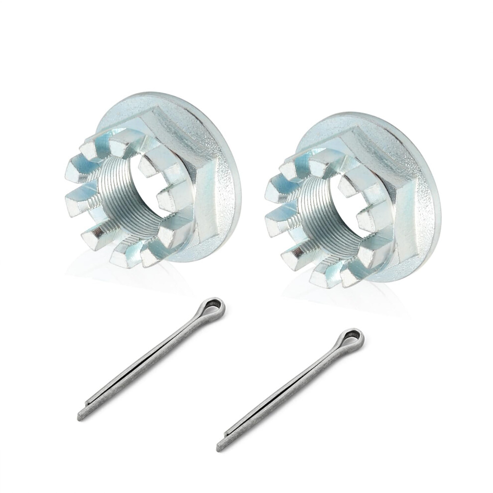 2Pcs Rear Axle Castle Nuts 20Mm & Pins For Honda Foreman Rancher Recon Trx 250 350 400 420 450 500 Rincon 650 680 Pioneer 500 700 1000 90304Hm7a1 737494533881