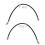TRQ voorremslangset compatibel met Mazda 3 2004-2013 2006-2015 5 1