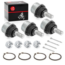 4x Sada kulovch cepu prednho hornho ramene pro HONDA Recon 250 TRX250TE TRX250TM TRX250EX TRX250X FourTrax 300 TRX300 TRX300FW (NO-300EX)