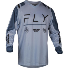 Fly Racing F-16 herenshirt (artic grijs/steen klein)
