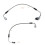 TRQ Front Performance Brake Hose Set Compatible with 2008-2010 Jeep Wrangler 1