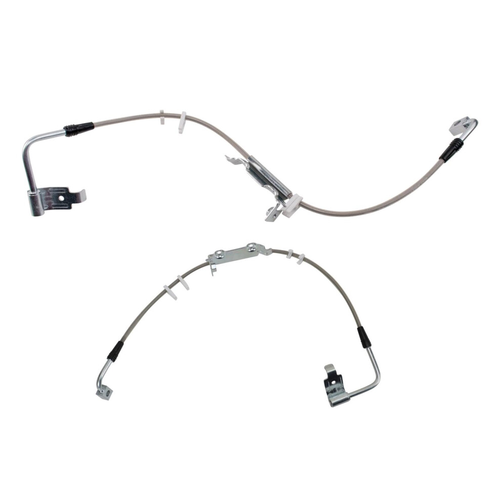 Trq Front Performance Brake Hose Set Compatible With 20112017 Jeep Wrangler 2018 Wrangler Jk 195591633284