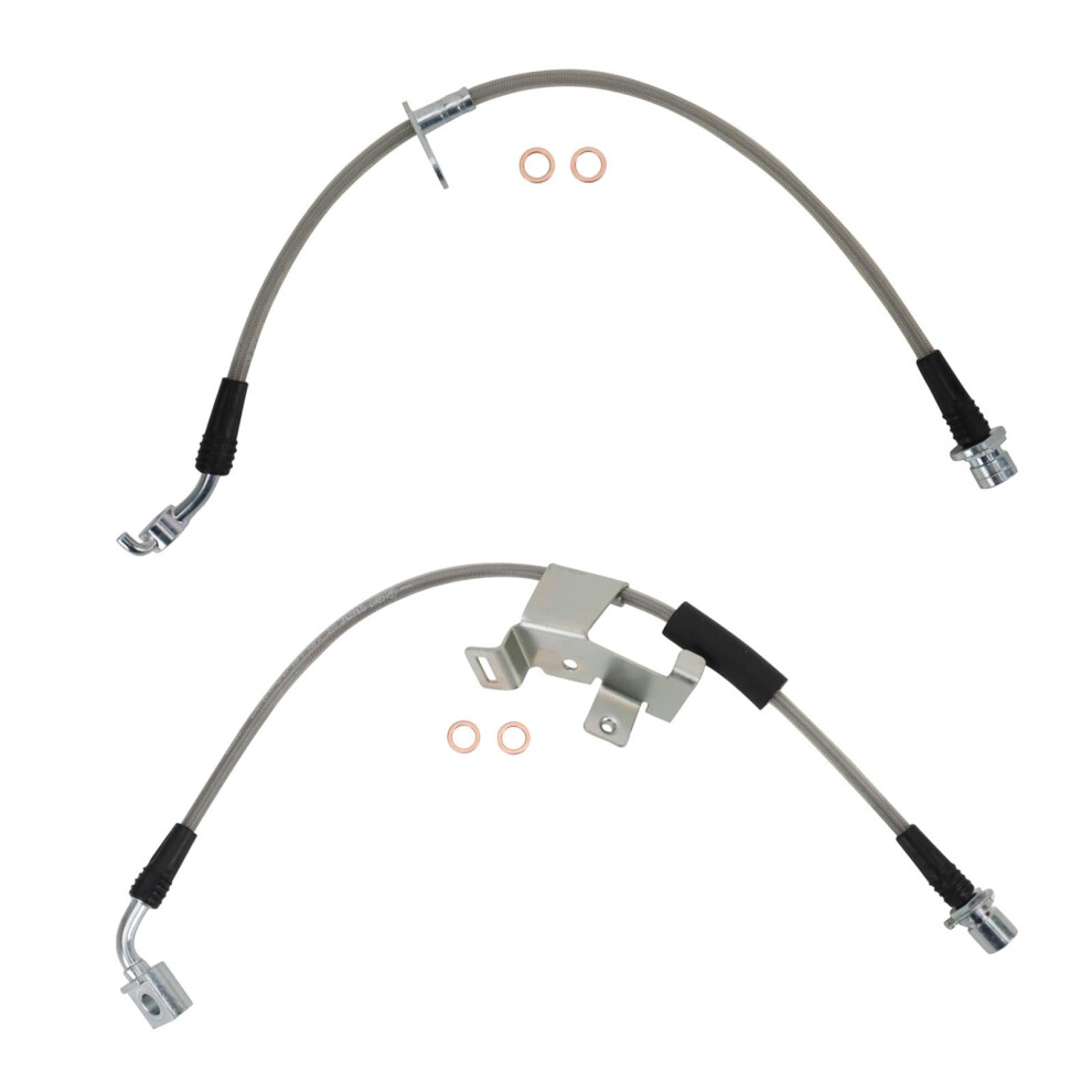 Trq Rear Performance Brake Hose Set Compatible With 20092014 Acura Tsx 20082012 Honda Accord 195591633611