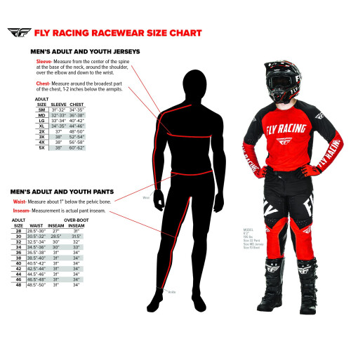 Fly Racing F-16 herenshirt (rood/houtskool/wit groot) 2