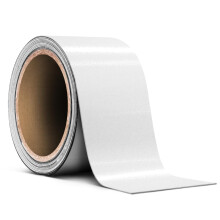 VViViD vitglans metallisk luftslppande sjlvhftande vinylpinstripe tejprulle (2 tum x 20 fot)
