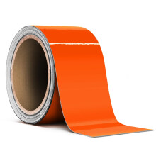 VViViD Orange Gloss Air-Release Adhesive Vinyl Pinstripe Tape Roll (2 tum x 20 fot)