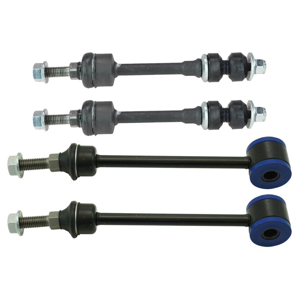 Trq Front & Rear Sway Bar Stabilizer Link Set Compatible With 20062007 Dodge Ram 1500 2004 Ram 2500 20042006 Ram 3500 195591468046