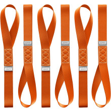 AUGO Bucles suaves resistentes Paquete de 6 correas de anclaje de 1,5 x 17 para uso con ganchos de correa de trinquete Capacidad de carga de