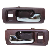 Til Honda Accord 1990-1993 D?rh?ndtag F?rer- og passagersidepar Front Interi?r R?d Bezel M/ Kromgreb M/ D?rl?shul Alle undermodeller Sedan HO1352