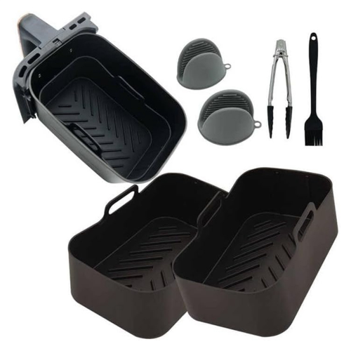 2PCS Air Fryer Silicone Liners for Basket Accessories