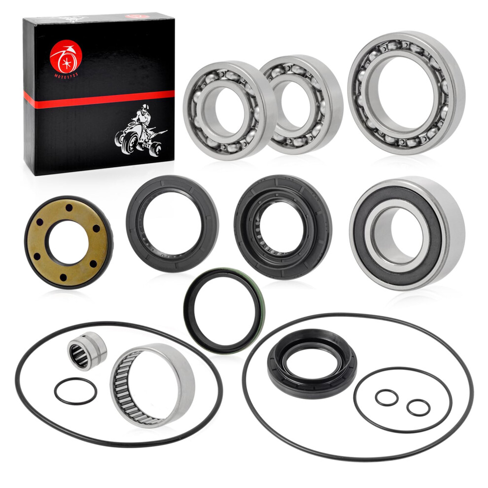 Moto1988 Rear Differential & Axle Bearing And Seal O Ring Kit Compatible With Suzuki Quadsport Z250 Ozark 250 Ltf250 Ltz250 20022014