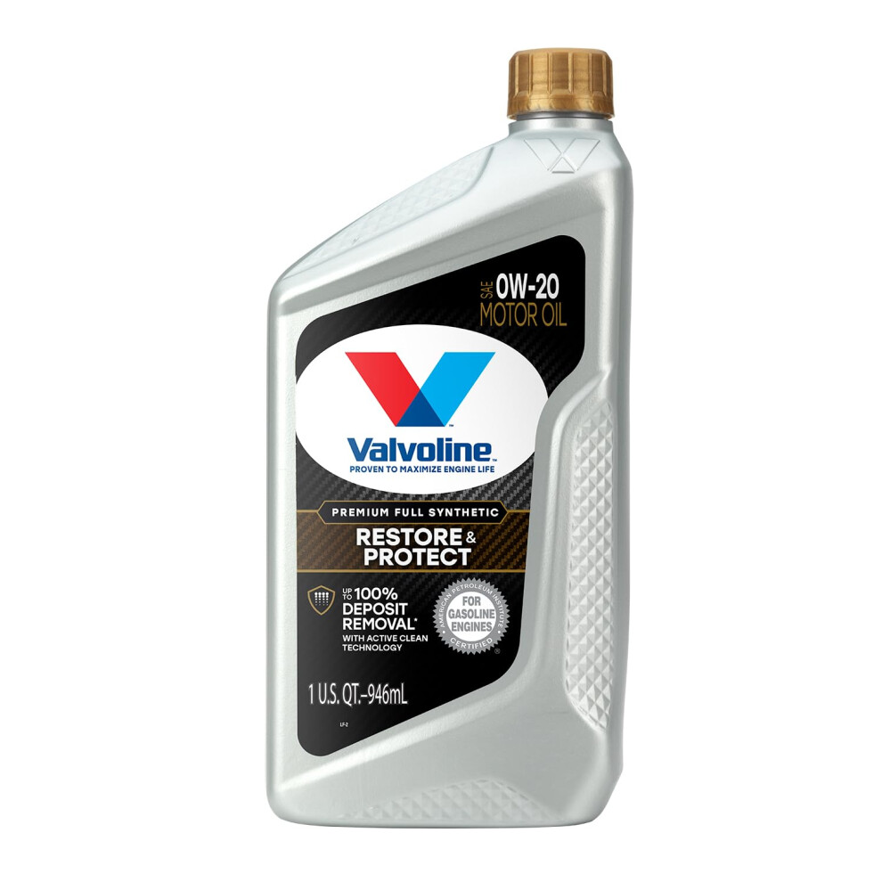 Valvoline Restore & Protect Full Synthetic 0W20 Motor Oil 1 QT