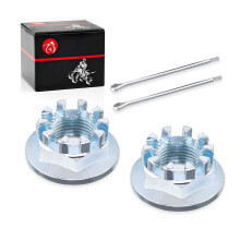 2pcs Tuercas del castillo del eje delantero 18 mm para Honda Recon 250 TRX250 TE/TM TRX350TE TRX350TM TRX420TE TRX420TM TRX500TM FURTRAX 300 TRX300 T