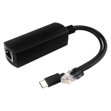Gigabit POE Splitter 5V3A 1000Mbps Type-C Power over Ethernet for IP Camera