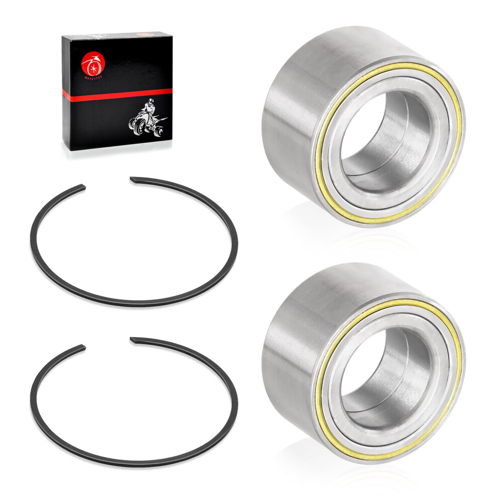 2Pcs Front Rear Wheel Bearing & Circlip For Canam Maverick X3 Max Turbo R Rr 20172023 293350109 293350129 293350151 293370102 746626694109