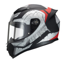 JQF Gear integraalmotorhelm WS-607 DOT goedgekeurde motorracen straatfietshelmen voor volwassenen met vizier (Thor WS-607 S)