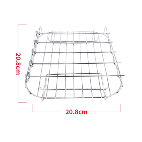 Stainless Steel AirFryer Grill Rack Versatile Square Roasting 2