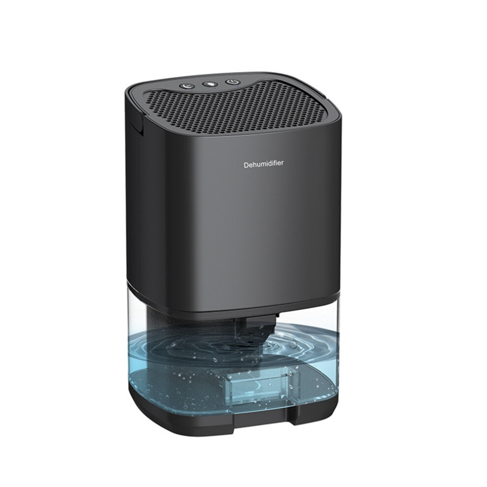 Spactz Dehumidifier And Air Purifier 2 In 1 For Home Kitchen, Eu Plug Black