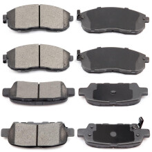 ECCPP D815-7318 D905-7784 Przedni i tylny ceramiczny zestaw klockw hamulcowych pasuje do Nissan 350Z 2003-2005 Dla Altima 2002-2005 2009-2013 Dla Ju