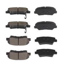 ECCPP D1595-8810 D1544-8428 Przedni i tylny plmetaliczny zestaw klockw hamulcowych pasuje do Hyundai Elantra 2011-2016 Dla Hyundai Elantra GT 2013-