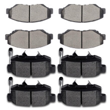 ECCPP D914-7795 D1086-7418 Przedni ceramiczny i tylny plmetaliczny zestaw klockw hamulcowych pasuje do Honda CR-V 2005-2006 2012-2016