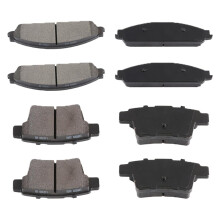 ECCPP D1070-7975 D1071-7976 Przedni i tylny plmetaliczny zestaw klockw hamulcowych pasuje do Buick Allure 2008-2009 Dla Buick LaCrosse 2008-2009 Dl