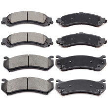 ECCPP D785-7653 D834-7707 Przedni plmetaliczny i tylny ceramiczny zestaw klockw hamulcowych pasuje do Cadillac Escalade 2002-2006 Dla Cadillac Esca