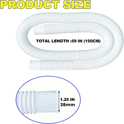 1.5inch x 59inch Pool Hoses-Skimmer Hoses for Pump Filter 2