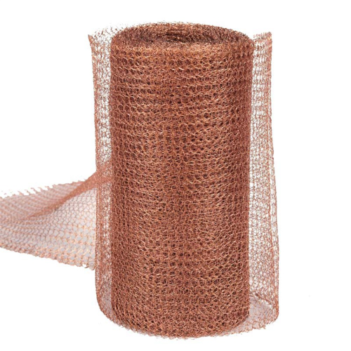 Copper Mesh Rodent Control Kit 5In x 35ft Rustproof Wool Blend 1
