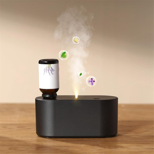 Waterless Diffuser for Essential Oil Nebulizer,Mini Air Machine Black 2