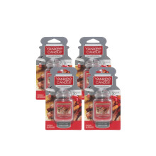 Yankee Candle Auto-Lufterfrischer, hngendes Autoglas, neutralisiert Gerche bis zu 30 Tage, funkelnder Zimt, 0,96 oz (4er-Pack)