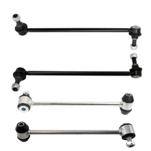TRQ Stabilisatorstangset voor en achter, compatibel met Mercedes-Benz C250 2008-2011 C300 2008-2015 C350 C63 AMG 2010-2014 E350 2015-2017 E400 2010-2