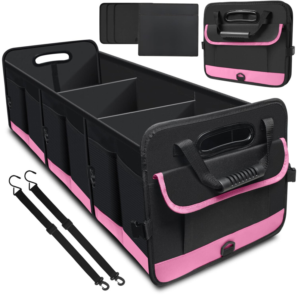 Aophy Trunk Organizer For Car 95L Large Capacity Car Storage Organizer With Non-Slip Bottom Strips Cargo Organizer For Suv Truck Sedan Waterproo 720047698731