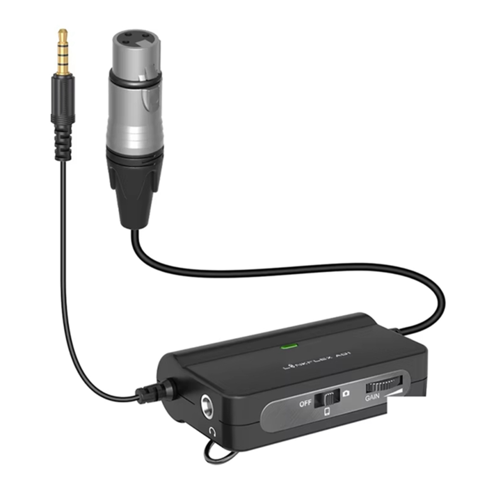 Linkflex Ad1 Microphone Preamp Amplifier Xlr To 3.5Mm Audio Adapter 4851280579276