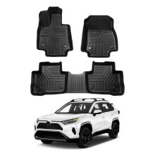 Powerty Floor Mats & Cargo Liner for 2023 2024 2025 Kia Sportage (Not PHEV) Accessories Floor Mats 2 Row Liner Set All Weather TPE 3D Floor Liners&Re