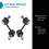 TRQ Rear Sway Bar Stabilizer Link Set Compatible with 2001-2006 Lexus LS430 2
