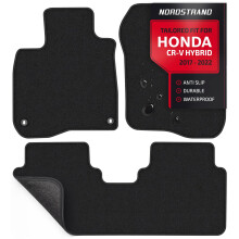 Gulvm?tter til Honda CRV 2017-2022 - Brugerdefineret 3D Fit til Honda CR-V 2017 2018 2019 2020 2021 2022 Hybrid - 1. & 2. r?kke s?t - Anti-Slip b