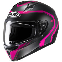 HJC C10 ELIE Integral-Motorradhelm mit HJ-34P Pin-Lock-Schild, DOT-zugelassen (MC8SF XXX-Small)