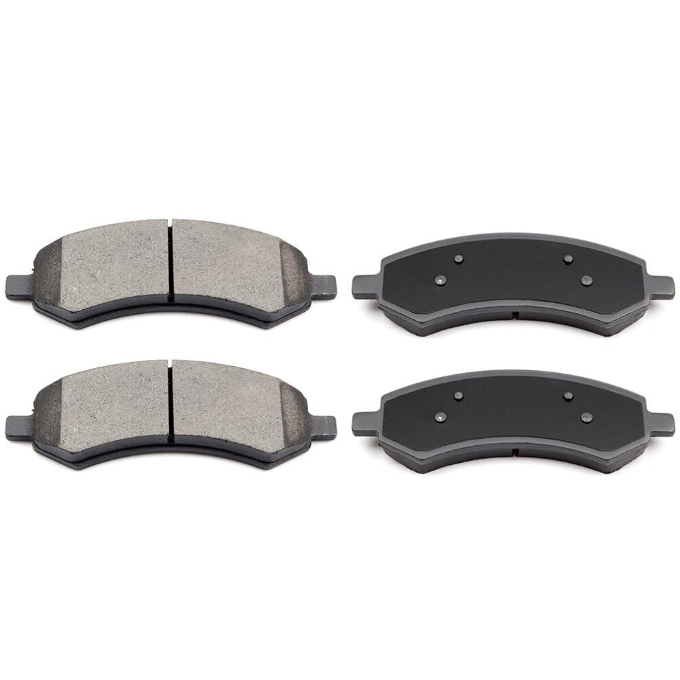 Eccpp D1084-7991 4Pcs Front Ceramic Disc Brake Pad Set - Fit For Chrysler Aspen 2007-2009 Dodge Dakota 2005-2010 Durango 2007-2009 Ram 1500 2006-2 840342798117