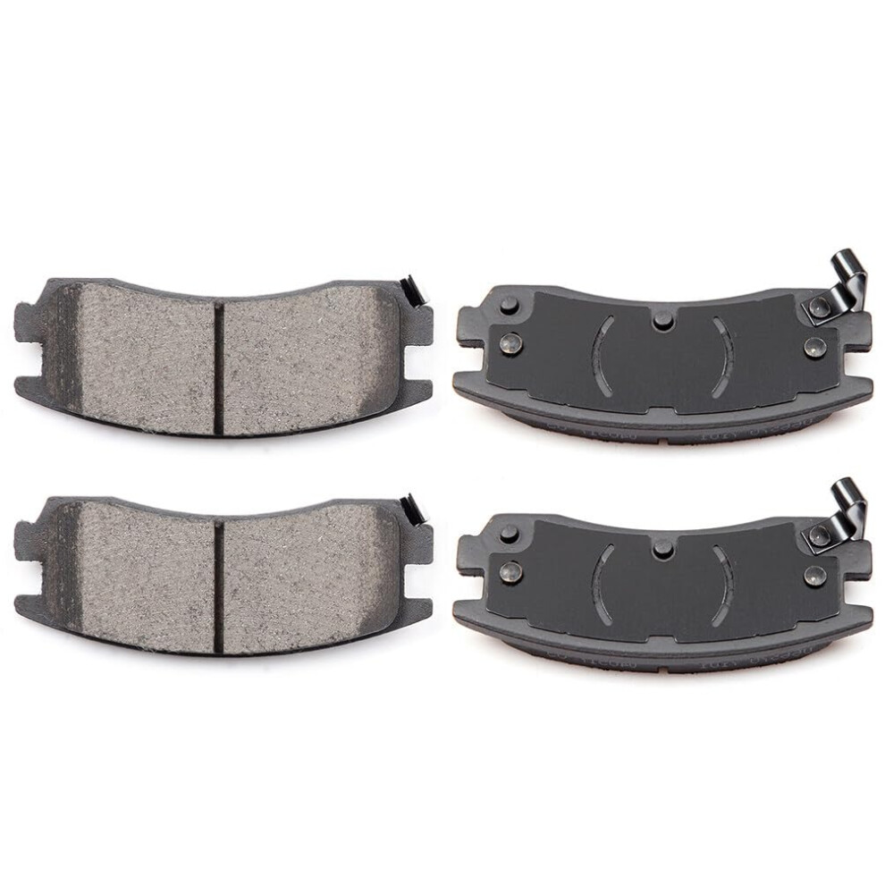 Eccpp D714-7387 4Pcs Rear Ceramic Brake Pads Fit For Buick Allure 2008-2009 For Buick Century 2004-2005 For Buick Lacrosse 2008-2009 For Buick Lesabr 840342797769