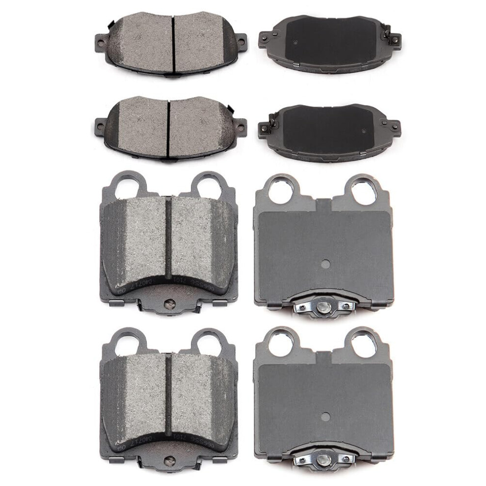 Eccpp Ceramic Disc Brake Pad Set - Front & Rear Fit For Lexus Gs300 Gs400 Gs430 Is300 Sc430 840342797943