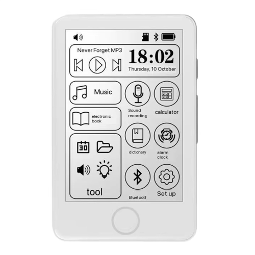 E Ink Mp3 Player Bluetooth Electronic Book Music