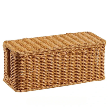 Handmade Cable Management Box Rattan Organizer