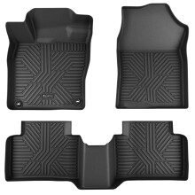 Dywaniki KARPAL pasuja do 2016-2021 Honda Civic Coupe/Sedan/Type R/Insight 2017-2021 Honda Civic Hatchback przd i 2. rzad TPE wykladziny podlogowe c