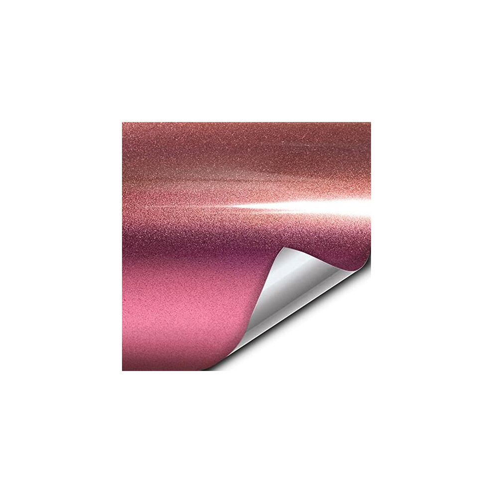 Vvivid Xpo Gloss Liquid Metal Vinyl Car Wrap Film 1.5Ft X 5Ft Pink 628856057216