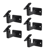 5 Pcs Adjustable Swivel Handrail Brackets,for Outdoor Staircase